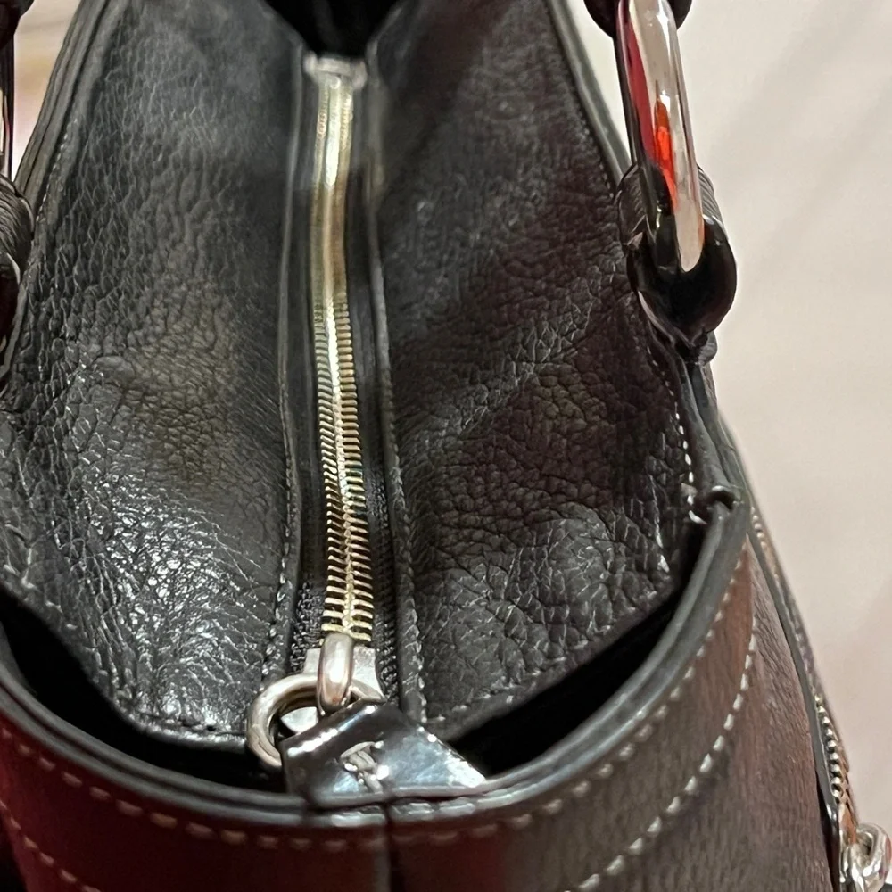 Coach Soft Black Leather Shoulder Bag